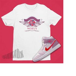 Air Jordan 1 Valentine's Day Real Women Wear J's Shirt - Retro 1 Shirt - Valentines Day Jordan 1s Matching Sneaker Tee F