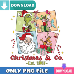 Christmas And Co EST 1957 PNG  Perfect Sublimation Design Download