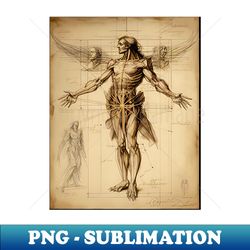 Gothic Anatomy Man - Professional Sublimation Digital Download - Bring Your Designs to Life