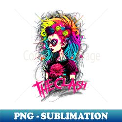 Punk Girl - The Clash - PNG Transparent Sublimation File - Vibrant and Eye-Catching Typography