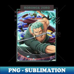 Rorono Zoro - Signature Sublimation PNG File - Perfect for Sublimation Mastery
