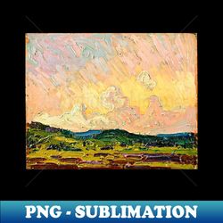 Blue Clouds Wooded Hills and Marshes 1915 - Tom Thomson - Elegant Sublimation PNG Download - Unleash Your Inner Rebellion