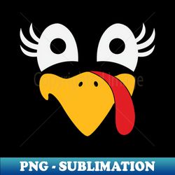 Thanksgiving Turkey Face - Retro PNG Sublimation Digital Download - Revolutionize Your Designs