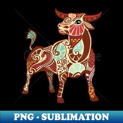 Taurus Zodiac - Exclusive PNG Sublimation Download - Stunning Sublimation Graphics