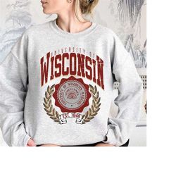 Vintage style University of Wisconsin–Madison Shirt, Wisconsin–Madison University Shirt, Wisconsin–Madison College Shirt