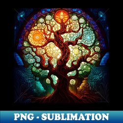 Beautiful Glowing Magical Tree - Artistic Sublimation Digital File - Capture Imagination with Every Detail