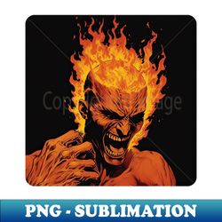 Flame head 2 - Vintage Sublimation PNG Download - Fashionable and Fearless