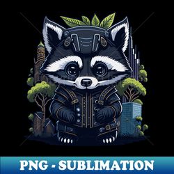 Raccoon Agent - Aesthetic Sublimation Digital File - Vibrant and Eye-Catching Typography