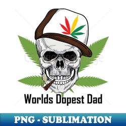 Worlds Dopest Dad - Retro PNG Sublimation Digital Download - Transform Your Sublimation Creations