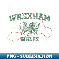 Wrexham Maps Vintage - PNG Transparent Sublimation Design - Add a Festive Touch to Every Day
