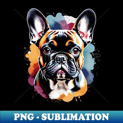Frenchie face - PNG Transparent Sublimation Design - Unlock Vibrant Sublimation Designs