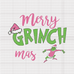 Merry Grinchmas Svg, Pink Grinch Svg, Pink Christmas Svg, Pink Grinchmas Svg, Grinchmas Svg, Woman Christmas Svg, Pink W