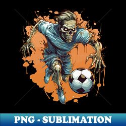 Zombie Football Halloween Design - Instant PNG Sublimation Download - Unleash Your Inner Rebellion