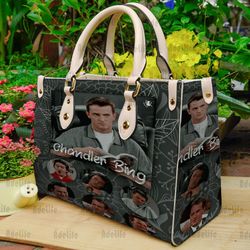 Matthew Perry Leather Handbag, Matthew Perry Friend Bags Purses, Chandler Lovers Handbag
