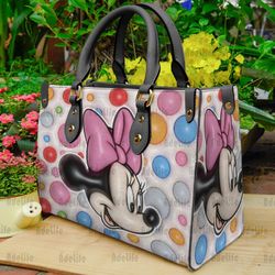 Mickey Cute Leather Handbag, Mickey Woman Bags Purses, Disney Lovers Handbag