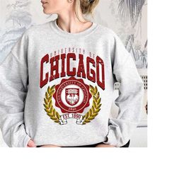 Vintage style University of Chicago Shirt, Chicago University Shirt, Chicago College Shirt, Chicago University Sweatshir