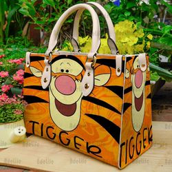 Tigger Tigger Leather Handbag, Tigger Woman Bags Purses, Disney Lovers Handbag