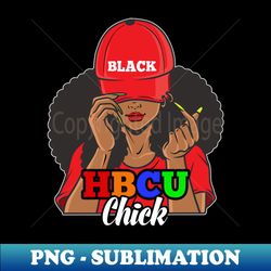 HBCU Chick Afro Hair - Signature Sublimation PNG File - Bold & Eye-catching