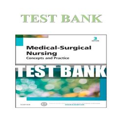 MEDICAL SURGICAL NURSING CONCEPTS AND PRACTICE 3TH EDITION DEWIT TEST BANK