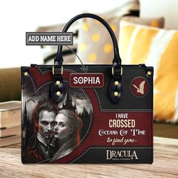 Dracula Bram Stoker I Have Crossed Oceans Of Time To Find You bag, Book Lover Bag, Vintage Book Lover Handbag