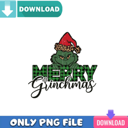 Merry Grinchmas Trunk PNG Perfect Sublimation Design Download