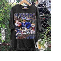 Vintage 90s Graphic Style Eli Manning T-Shirt, Eli Manning Shirt, Vintage Oversized Sport Tee, Retro American Football B