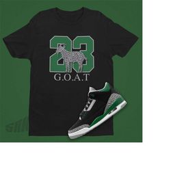 GOAT EMOJI Shirt, Air Jordan 3 PINE Green Tee, Animal Shirt, Retro 3 Jordan Tee, Michael Jordan Shirt, Jordan 3 Svg, Jor
