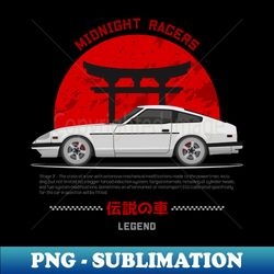Tuner White 280ZX JDM - Instant PNG Sublimation Download - Boost Your Success with this Inspirational PNG Download