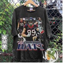 Vintage 90s Graphic Style JJ Watt Shirt, JJ Watt shirt, Vintage Oversized Sport Tee, Retro American Football Bootleg Gif
