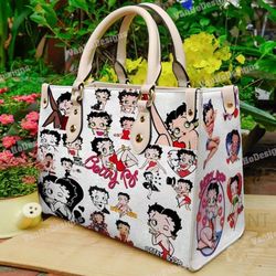 Betty Boop Leather Handbag, Betty Boop Handbag, Travel handbag