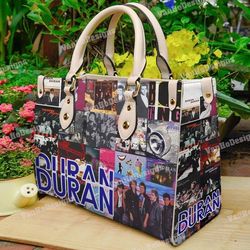 Duran Duran Leather Handbag, Music tour handbag, Singer Handbag