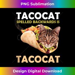 Funny and Cute of Tacocat Taco Cat Spelled Backward Is Theme Tank Top - Innovative PNG Sublimation Design - Access the Spectrum of Sublimation Artistry