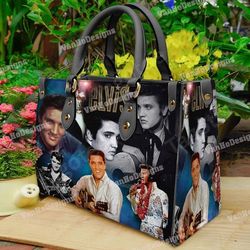 Elvis Presley Leather Handbag, Music tour handbag, Singer Handbag
