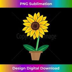 Sunny Sun Sunflower Blossom Flower Pot Halloween Costume - Deluxe PNG Sublimation Download - Challenge Creative Boundaries