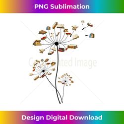 Womens Cute Dandelion Books Flower Fly Reading Fan Club T Gift V-Neck - Bohemian Sublimation Digital Download - Tailor-Made for Sublimation Craftsmanship