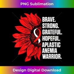 Aplastic Anemia Survivor Flower Anemic Warrior - Bohemian Sublimation Digital Download - Spark Your Artistic Genius