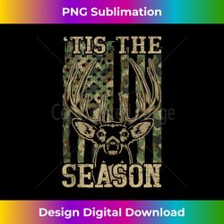Hunting- Tis the Season Camo Funny Deer Hunter Dad Gift Tank Top - Sleek Sublimation PNG Download - Infuse Everyday with a Celebratory Spirit