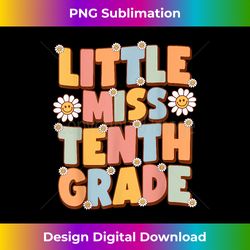 Little Miss Sophomore Cute Groovy First Day of School - Crafted Sublimation Digital Download - Customize with Flair