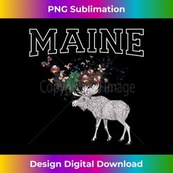 Maine Moose T-shirt Gift for Men Women and Kids - Sleek Sublimation PNG Download - Lively and Captivating Visuals
