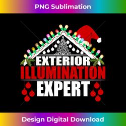 Exterior Illumination Expert Christmas Light Decorator - Contemporary PNG Sublimation Design - Customize with Flair