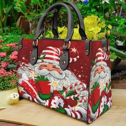 Santa Claus Leather Bag, Santa Claus Women Bags And Purses, Santa Claus Lover's Handbag