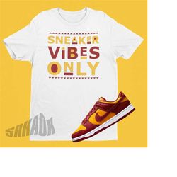 Dunk Midas Gold Sneaker Vibes Only Unisex Shirt - 90's Style Graphic Tshirt - Dunk Sneaker Match Tee For Sneakerhead