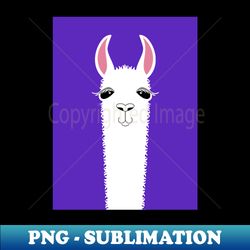 Llama Portrait 6 - PNG Sublimation Digital Download - Vibrant and Eye-Catching Typography