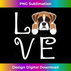 boxer love dog owner boxer puppy - sophisticated png sublimation file - access the spectrum of sublimation artistry
