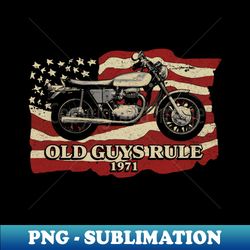 A70 Lightning 1971 Motorcycle Old Guy Rule - Trendy Sublimation Digital Download - Bring Your Designs to Life