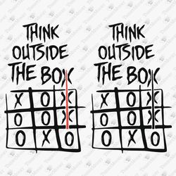 Think Outside The Box Inspirational Motivational Hustler SVG Cut File