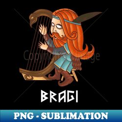 Bragi - God of Poetry and Music - Norse Mythology - Signature Sublimation PNG File - Unlock Vibrant Sublimation Designs