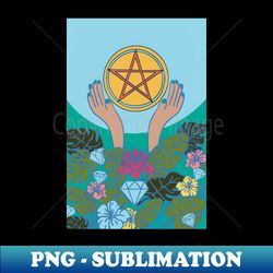 Ace of Pentacles - PNG Sublimation Digital Download - Unlock Vibrant Sublimation Designs