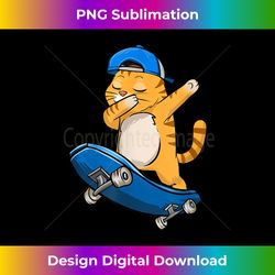 cat dab dabbing lover loves hat skateboard lovers mens kids - deluxe png sublimation download - animate your creative concepts