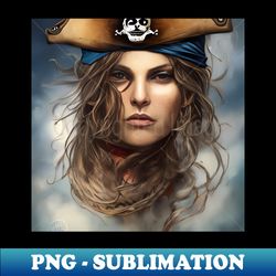 Female Pirate - Decorative Sublimation PNG File - Transform Your Sublimation Creations